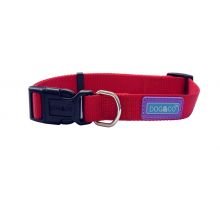 Hem & Boo Nylon Collar Red Medium