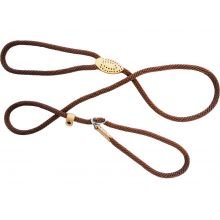 Hem & Boo Soft Rope Slip Lead Brown