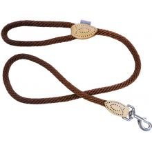 Hem & Boo Trigger Soft Rope Lead Brown 8mm x 60”