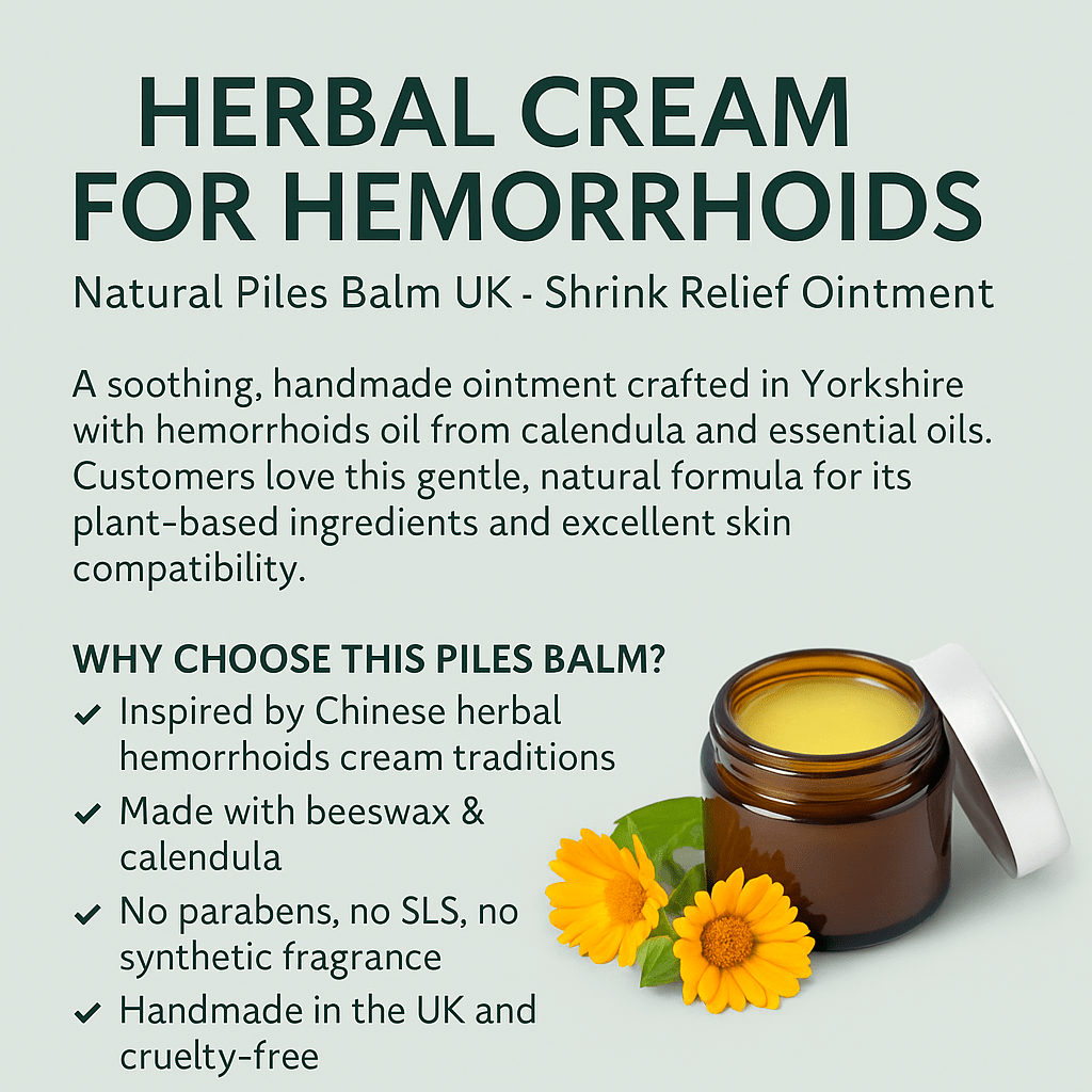 Herbal Cream for Hemorrhoids & Piles Relief – Natural UK Treatment