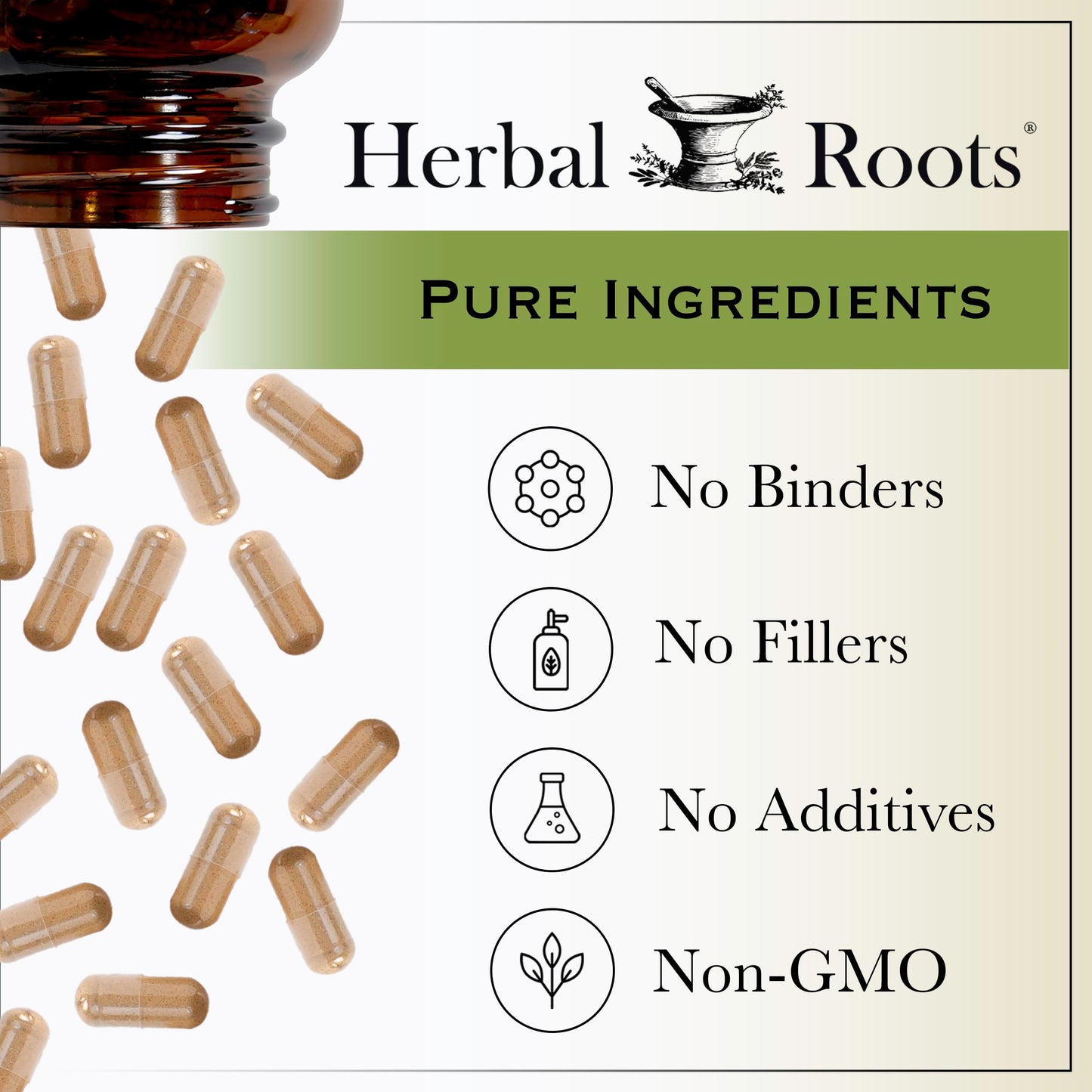 Herbal Roots Organic Black Elderberry Capsules - Max Strength | 60 Vegan Capsules