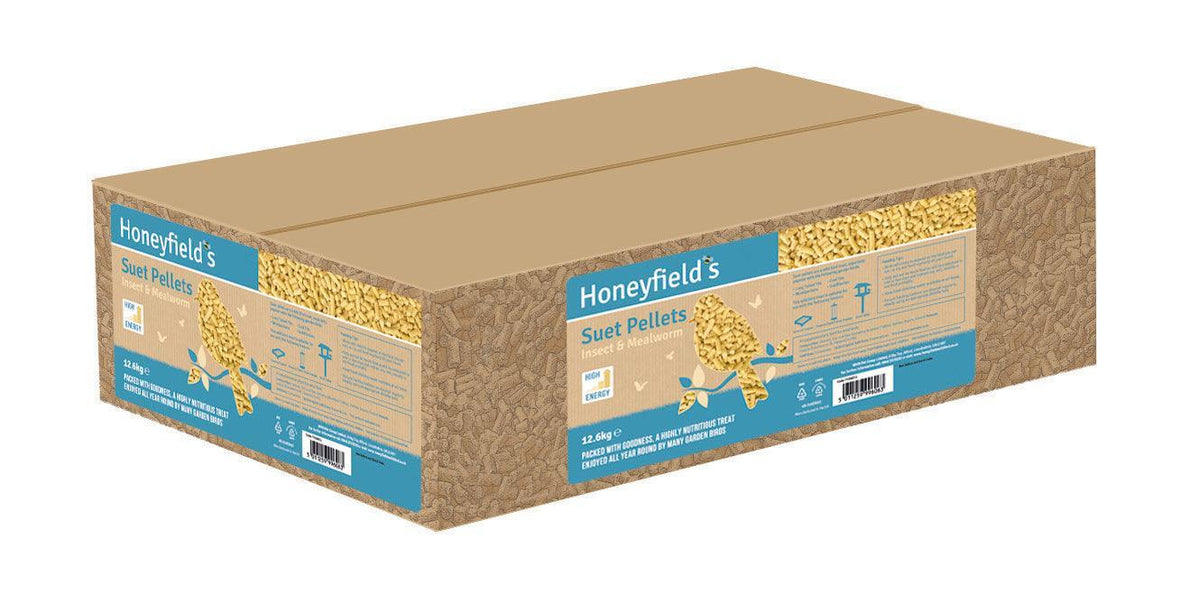 Honeyfield Suet MWorm Insect Pell Box 12.6kg