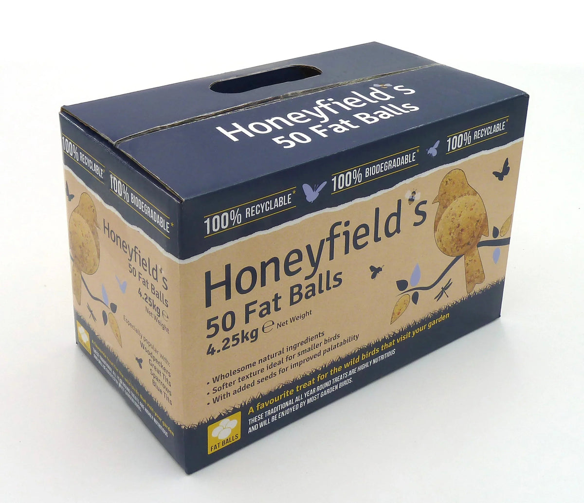 Honeyfields Fat Balls 50 No Net Box 4.25kg