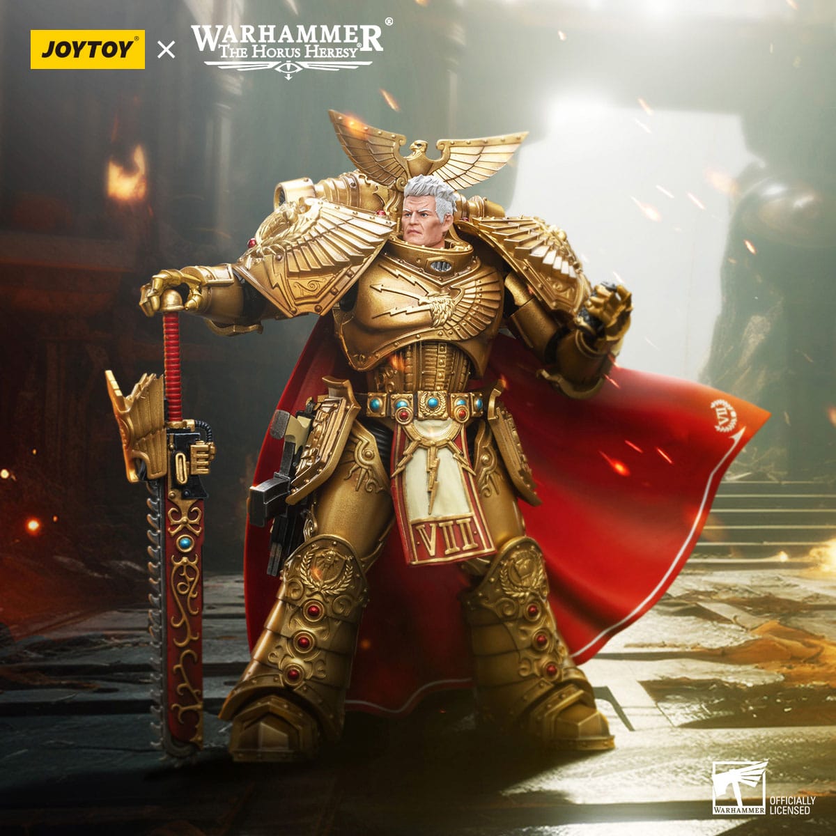 Joy Toy Warhammer The Horus Heresy: Imperial Fists Primarch Rogal Dorn 12cm