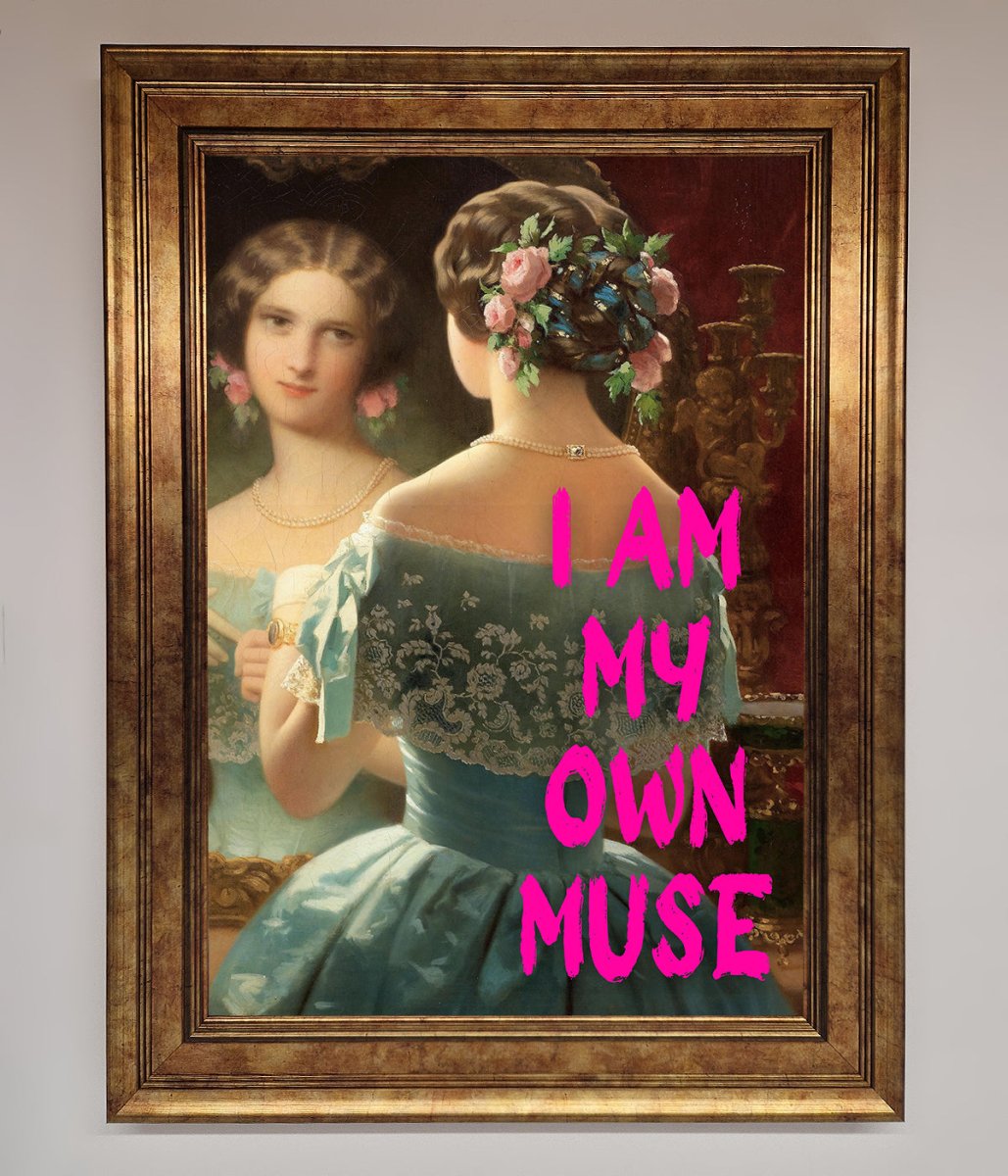 I Am My Muse Framed Print