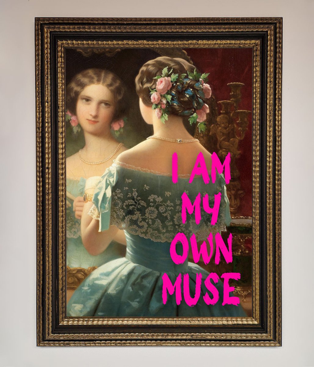 I Am My Muse Framed Print