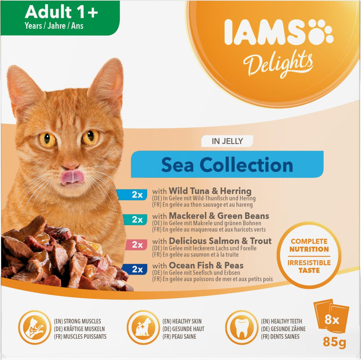 Iams Delight Adult Sea Collection in Jelly 85g - Case of 8