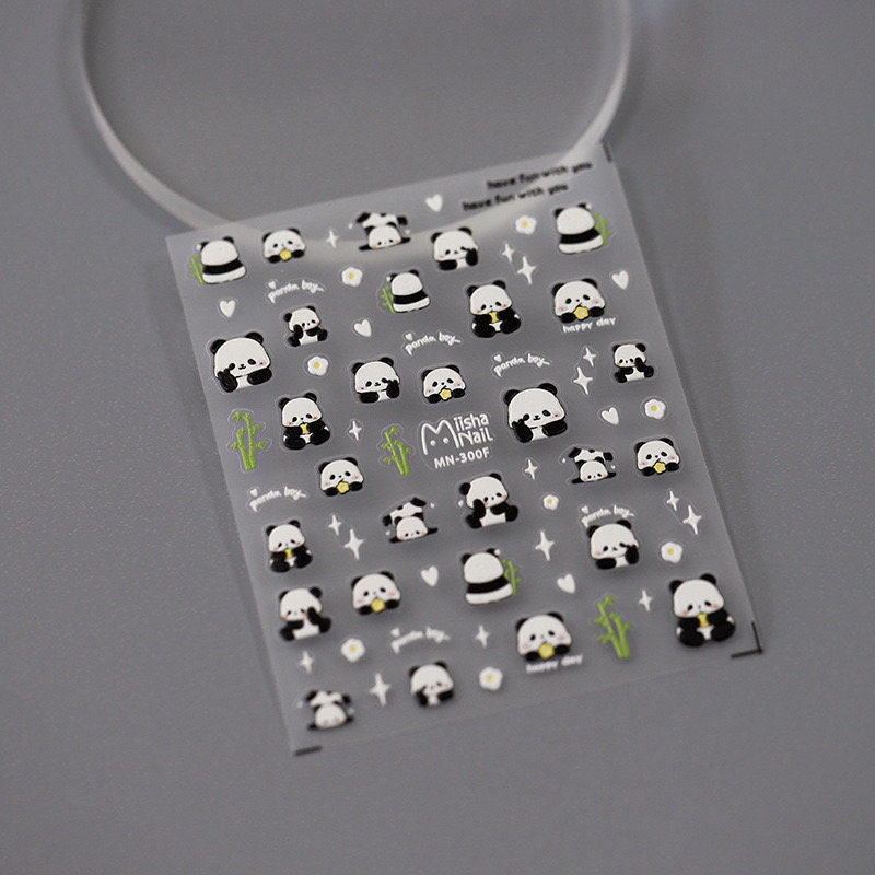 Hello Claws | Little Panda 5D Embossed Pattern Design Nail Deco Sticker