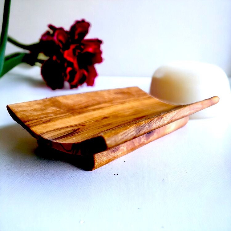Olive Wood Soap Dish 12 cm