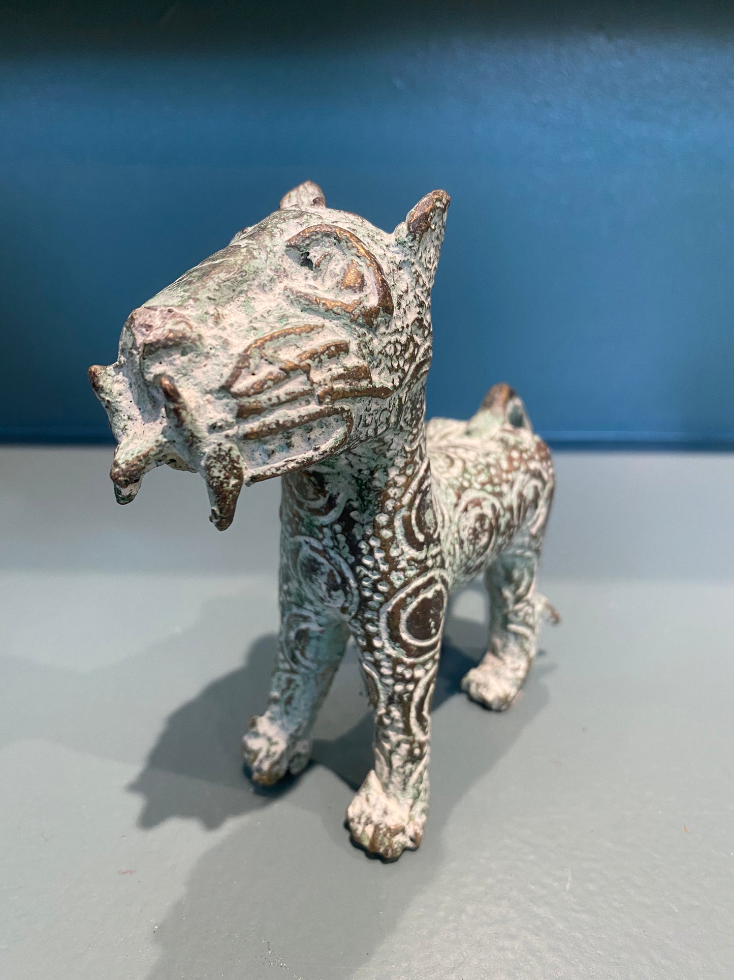 Benin Leopard sculpture - Bronze (56.02)