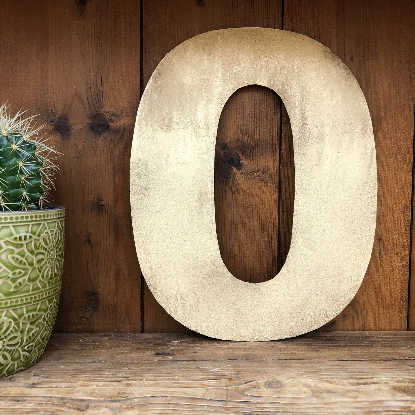 12" and 5" Gold Fat Font Metal Letters.