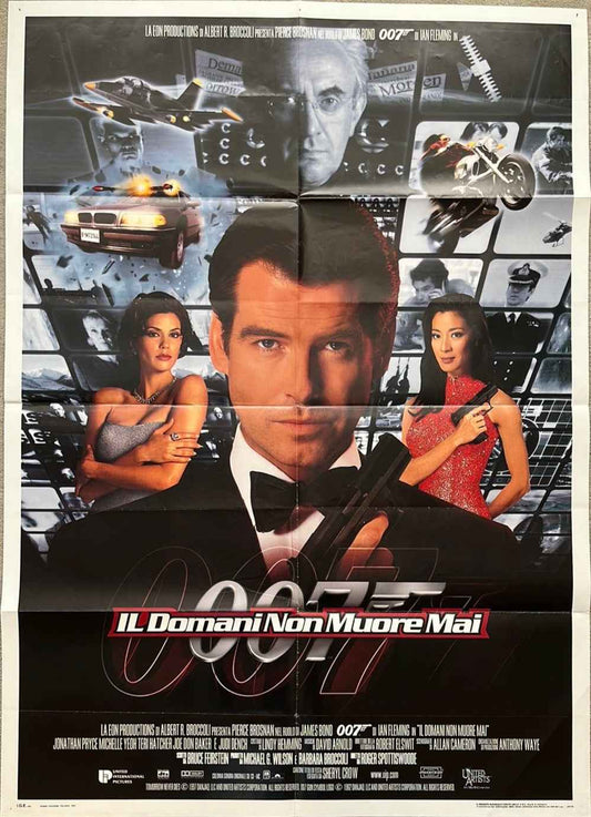 Tomorrow Never Dies (1997) Original Italian One Panel Cinema Poster