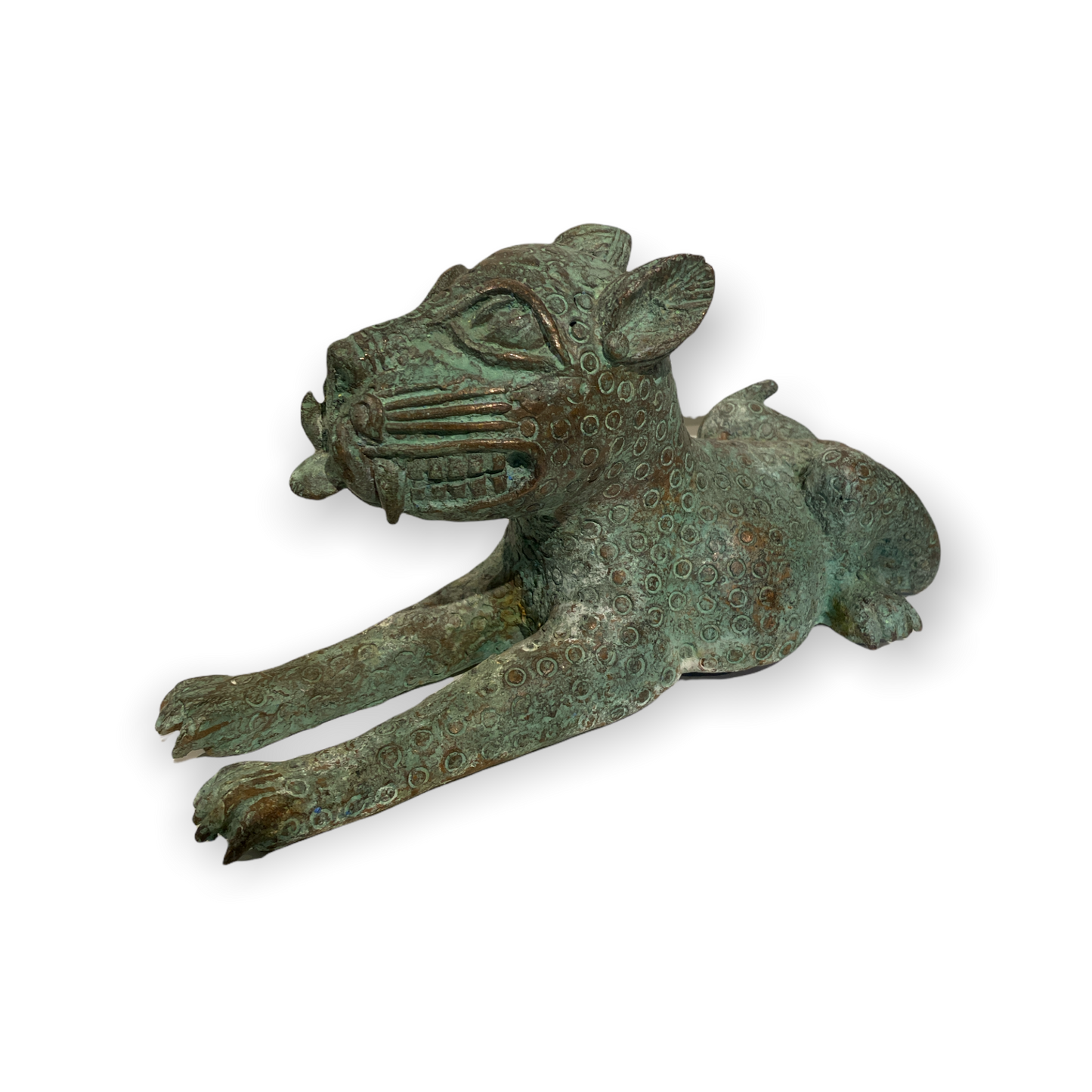 Benin Leopard sculpture - Bronze Large