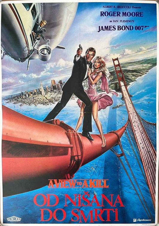 A View To A Kill (1986) Original Yugoslavian Cinema Poster