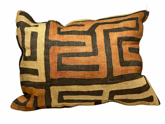 African Kuba cloth cushion 50x70cm