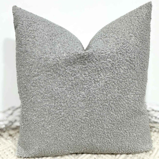 The Couture Cushion - The Luxury Grey Boucle - Style No. 136