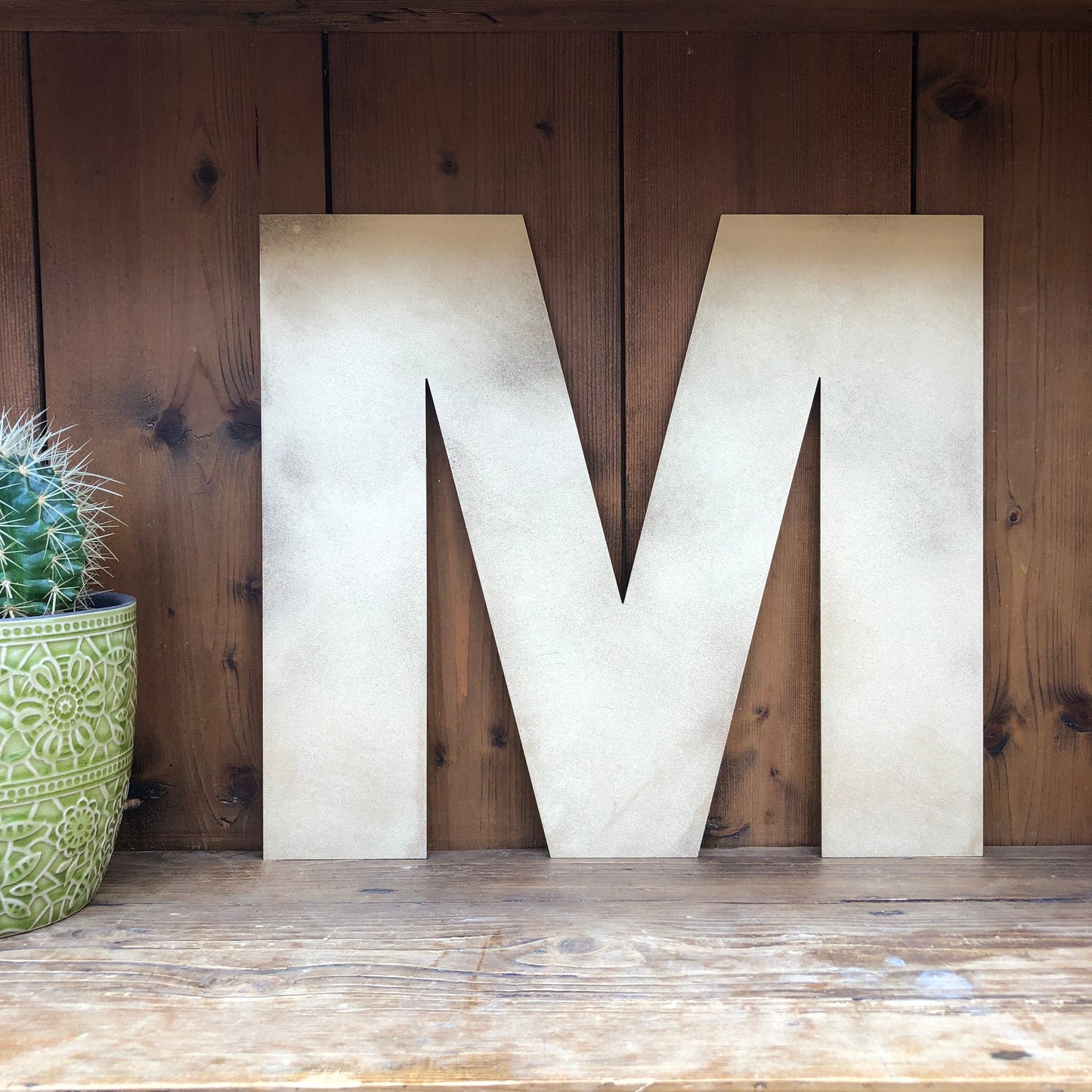 12" and 5" Gold Fat Font Metal Letters.