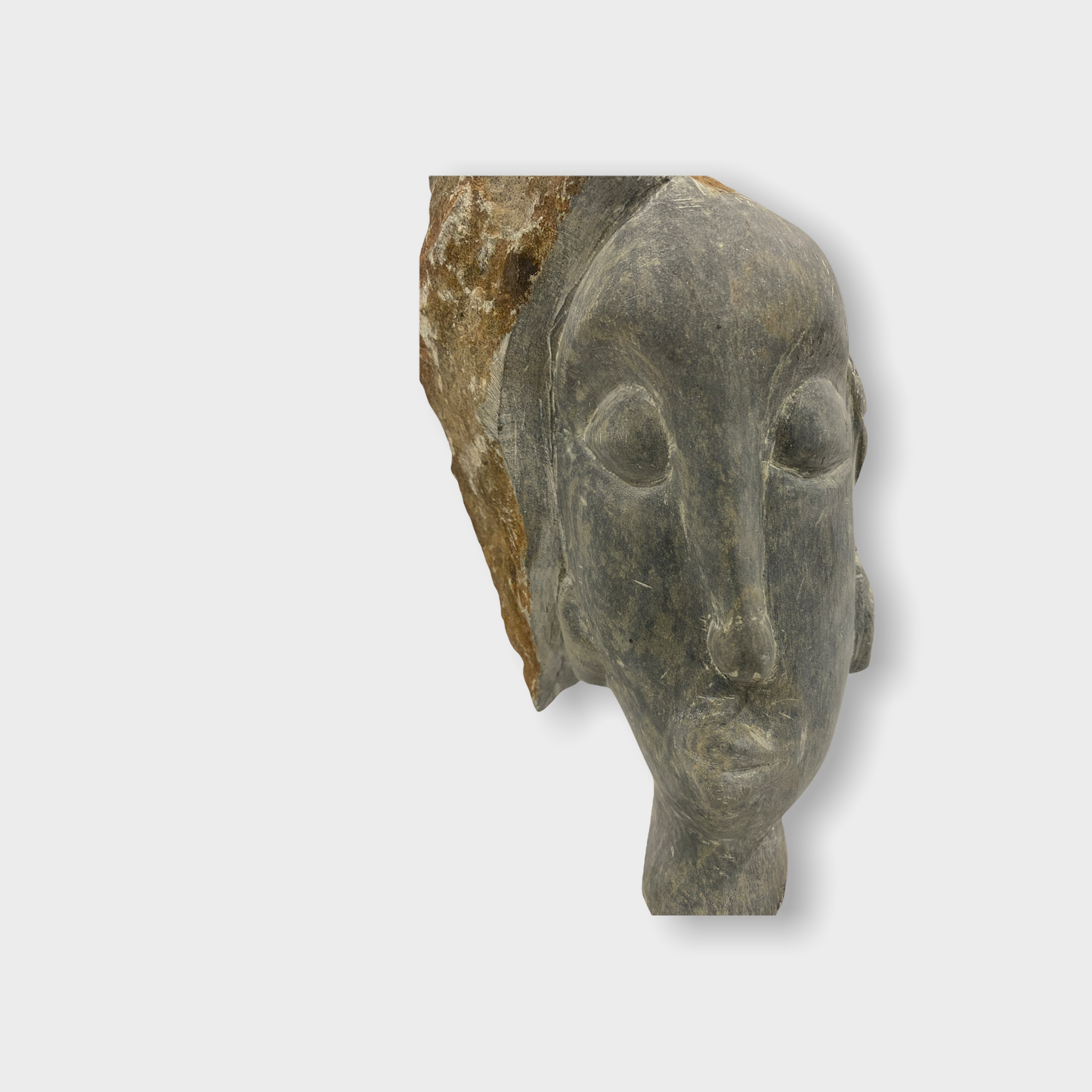 Stone head sculpture by Rizimu Chiwawa Zimbabwe (3111)