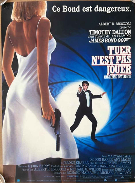 The Living Daylights - Tuer Nest Pas Jouer (1987) Original French 'Petite' Cinema Poster
