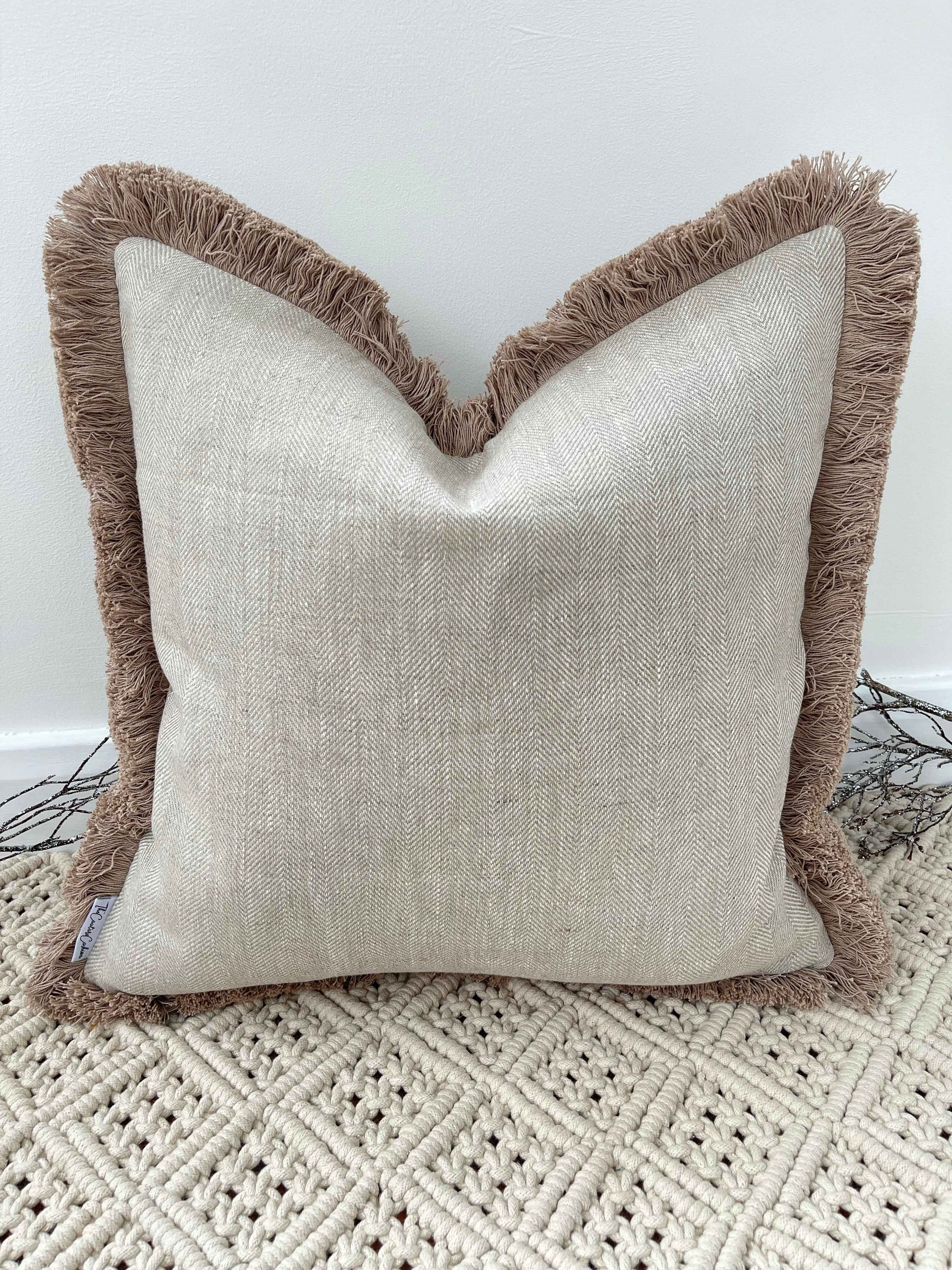 The Couture Cushion - The Linen Salton - Style No. 17