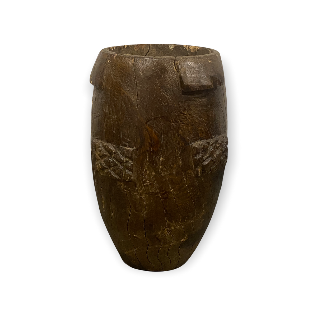 Zulu Milk Jug - hand carved (08)