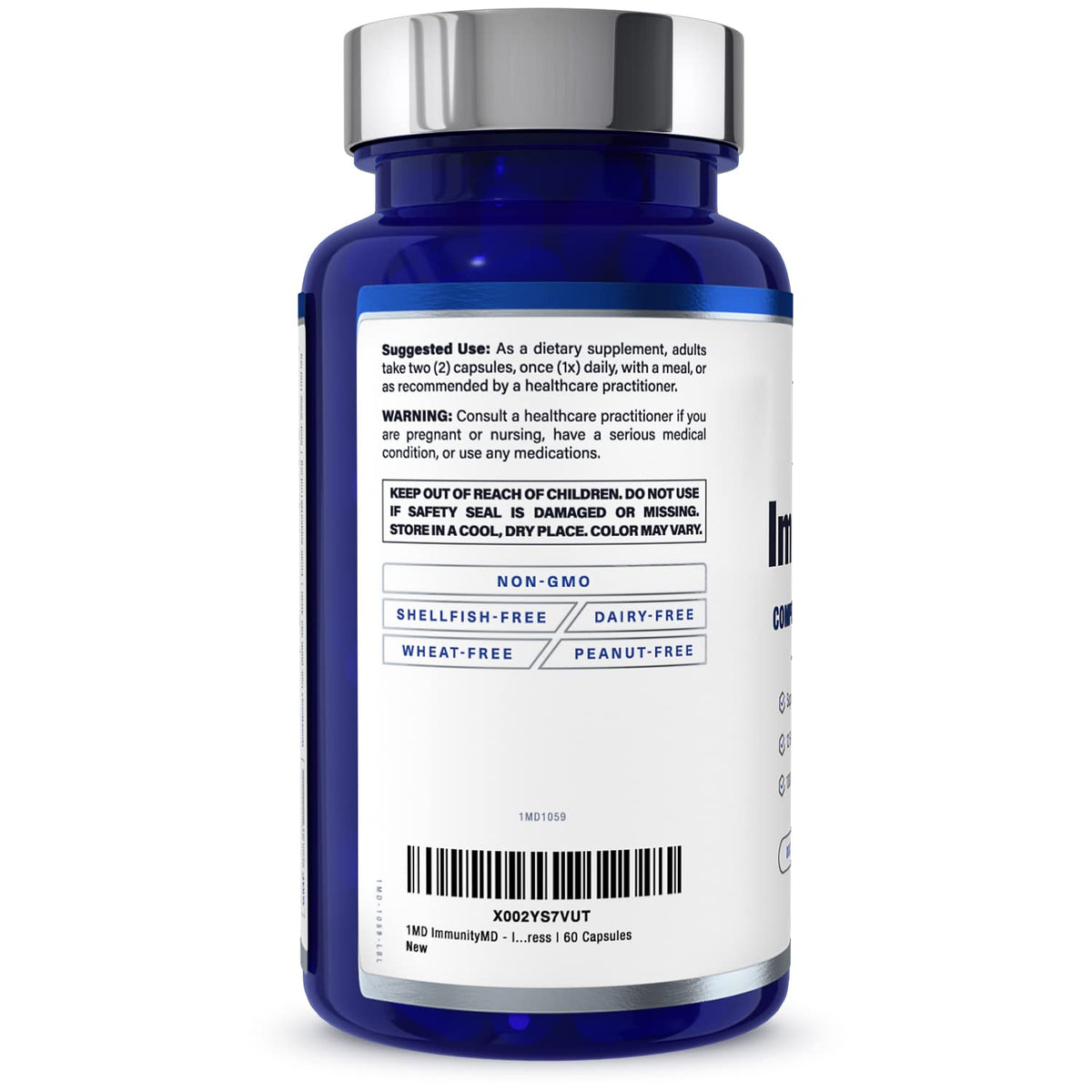 1MD ImmunityMD Probiotic - Immune Health, Doctor-Selected Strains & Prebiotic, 60 Capsules (2 Pack)