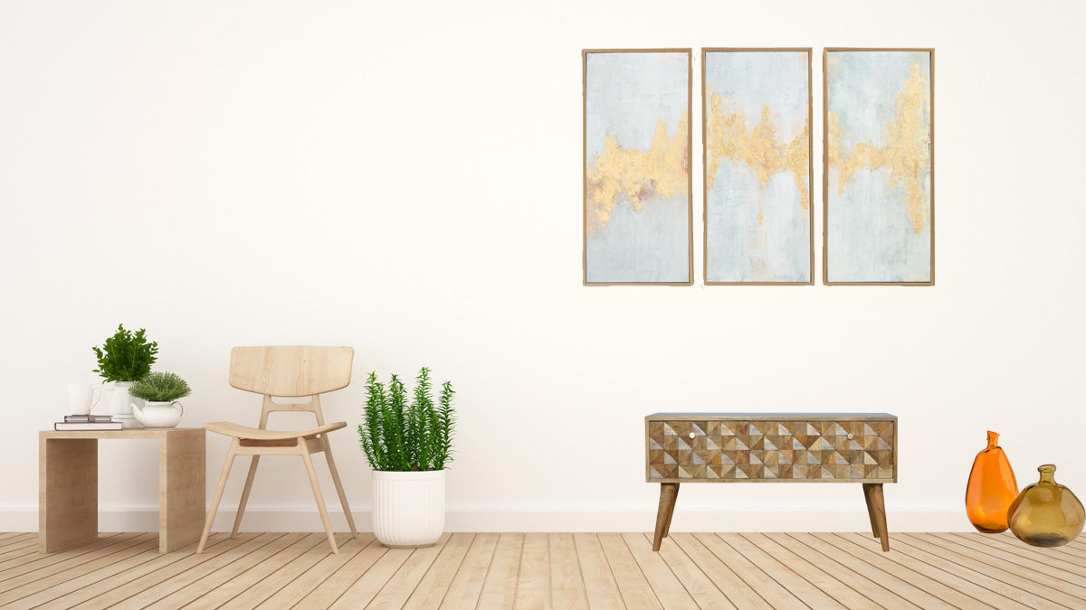 Oak-ish Diamond Bench