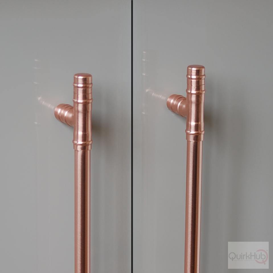 Copper T Bar Handles Industrial Chic