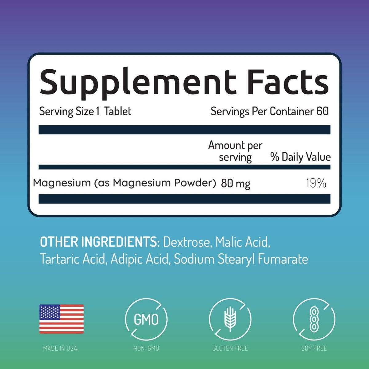 Invigorated Water Flavored Hydrogen Tablets with Magnesium – 12 PPM H2 (60 Servings, Raspberry) – Non-GMO