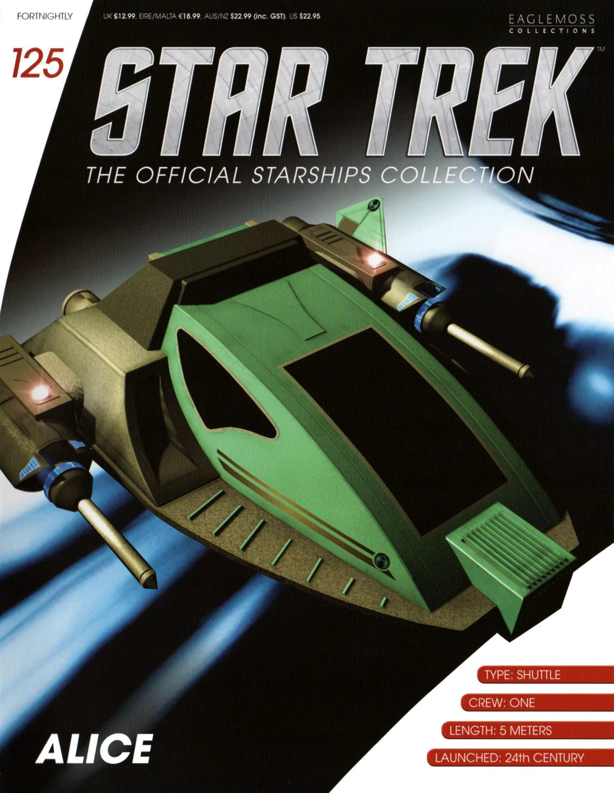 #125 Alice Model Die Cast Ship Voyager (Eaglemoss / Star Trek)