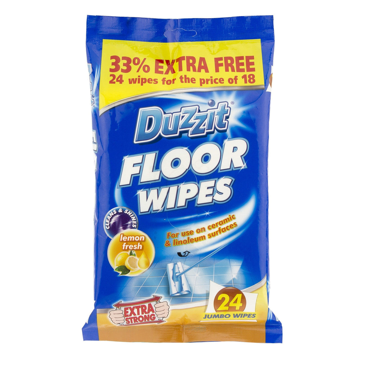 Duzzit Floor Wipes 24pk
