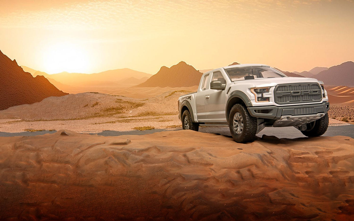 Airfix J6053 Quickbuild Ford F-150 Raptor Grey Model Car Kit