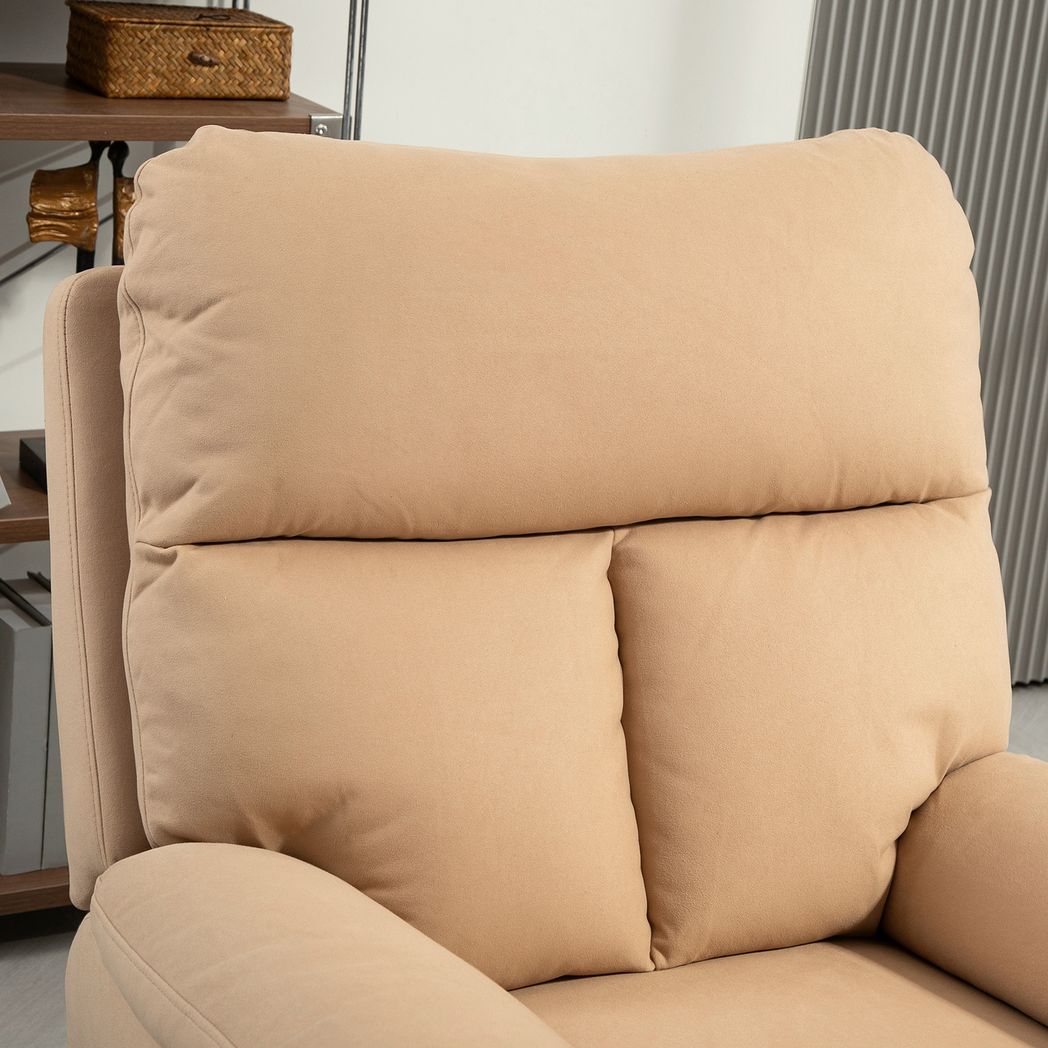HOMCOM Recliner Armchair, Reclining Chair with Adjustable Leg Rest