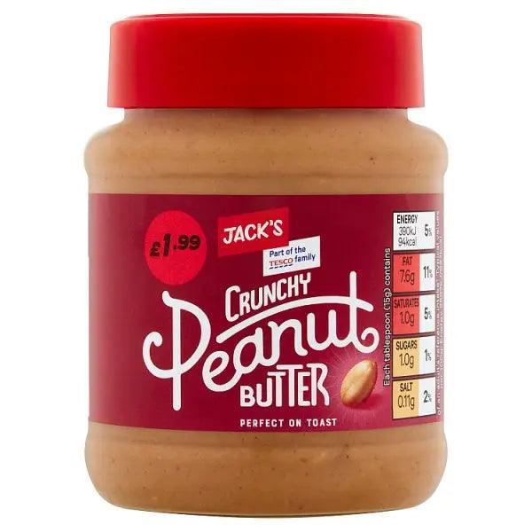 Jack's Crunchy Peanut Butter 340g (Case of 6)