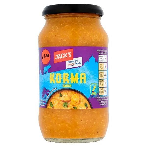 Jacks Korma Sauce 440g (Case of 6)