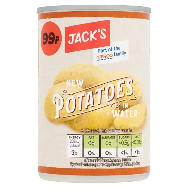 Jack's New Potatoes in Water 300g (Case of 12)