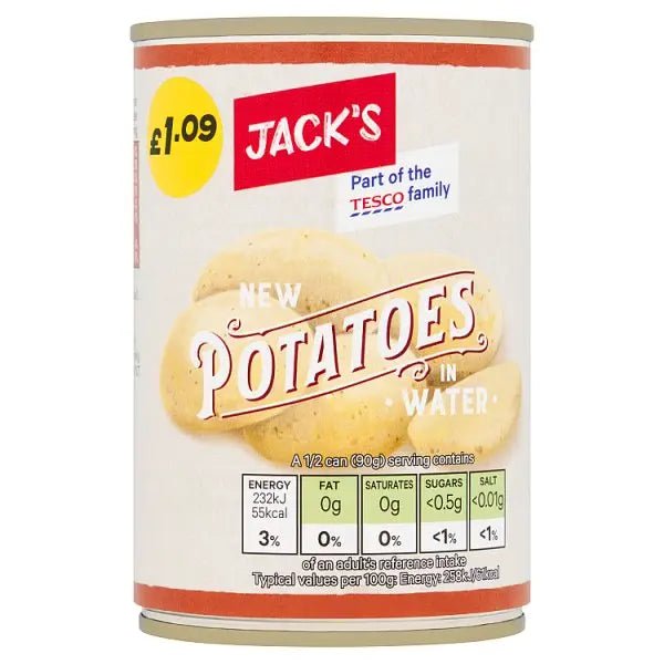 Jack's New Potatoes in Water 300g (Case of 12)