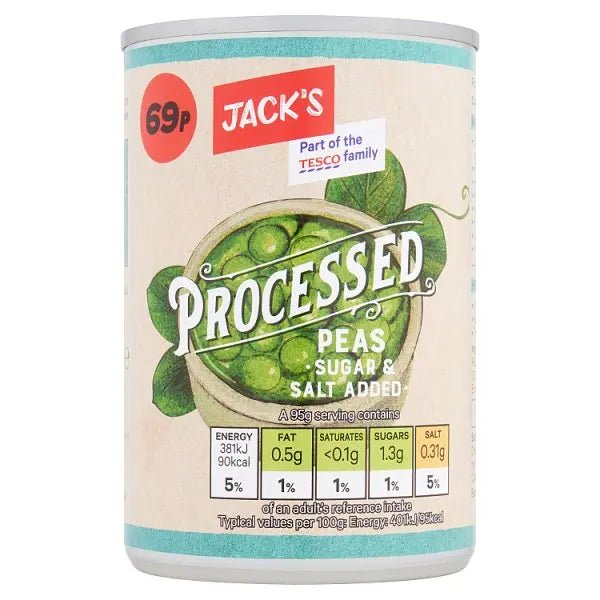 Jack's Processed Peas 300g (Case of 12)