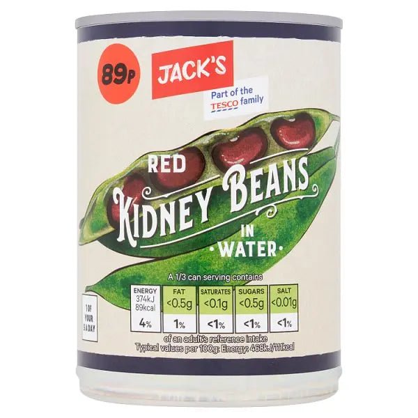 Jack's Red Kidney Beans in Water 400g (Case of 12)