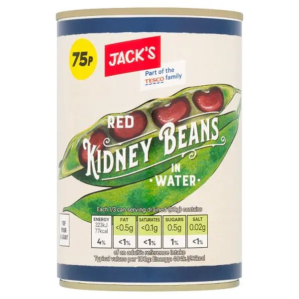 Jack's Red Kidney Beans in Water 400g (Case of 12)