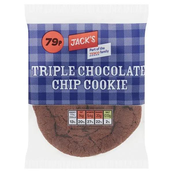 Jack's Triple Chocolate Chip Cookie 55g (Case of 12)