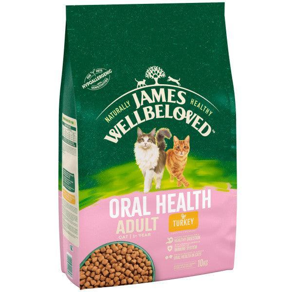 James Wellbeloved Adult Oral Health Turkey Dry Cat Food 10kg