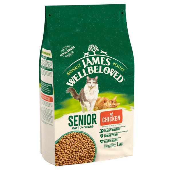 James Wellbeloved Senior Chicken Dry Cat Food 1.5kg