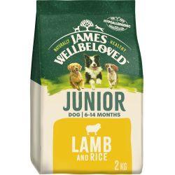 James Wellbeloved Puppy & Junior Lamb & Rice Dry Dog Food 2kg