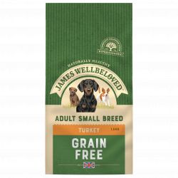 JAMES WELLBELOVED Turkey & Veg Adult Small Breed Grain Free 1.5kg