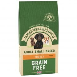 JAMES WELLBELOVED Turkey & Veg Adult Small Breed Grain Free 7.5kg