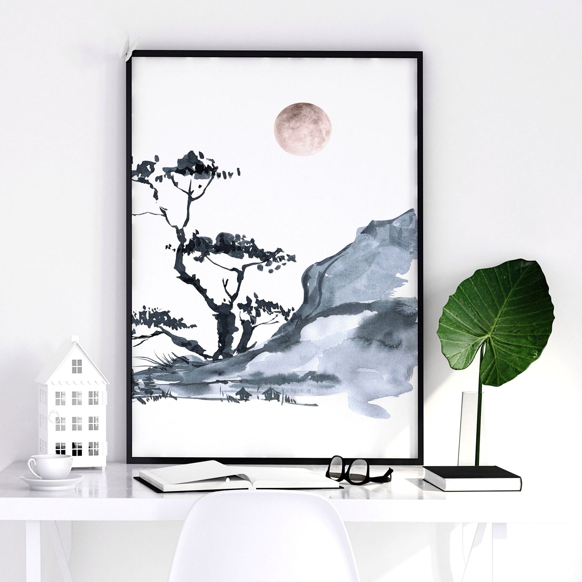 Japanese Cherry Blossom Art | set of 3 wall art prints