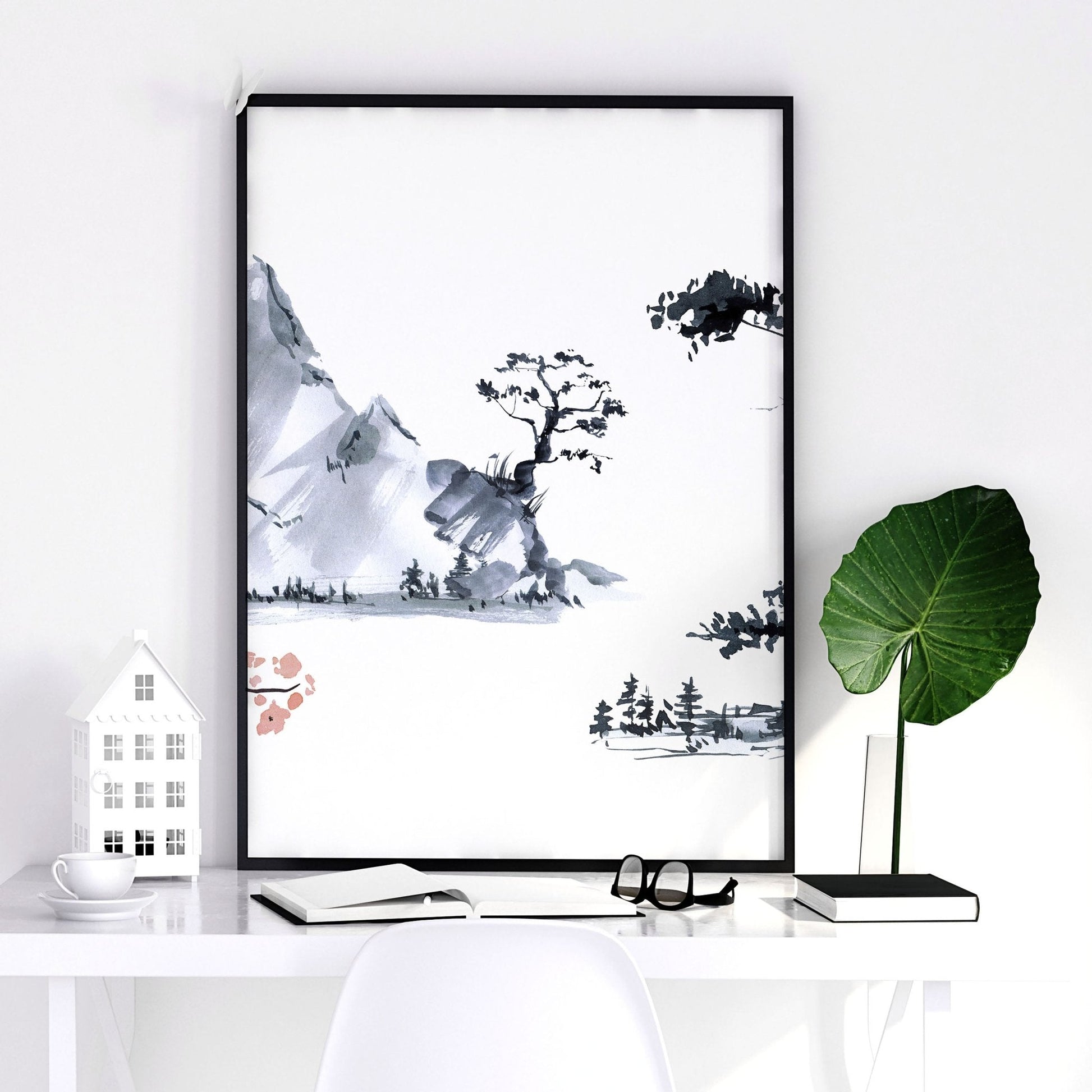 Japanese Cherry Blossom Art | set of 3 wall art prints