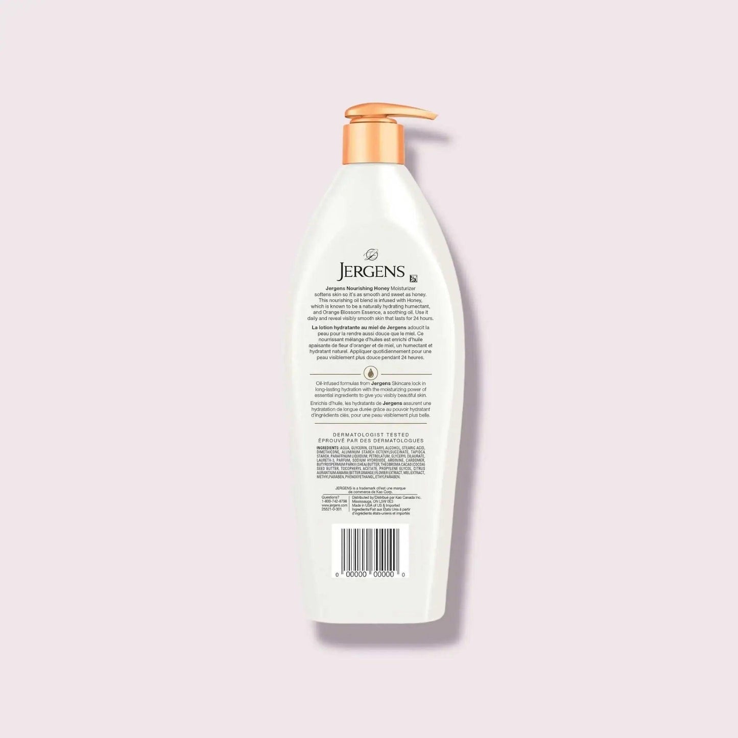 Jergens Nourishing Honey Dry Skin Body Lotion, 16.8 fl oz