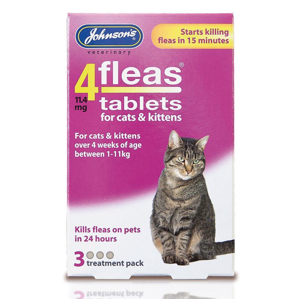 JVP Cat Kitten 4Fleas 11.4mg 3 Tablets - Case of 6